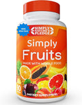 Simply Nature's Pledge - 90 Fruit Capsules - Made with Whole Food Superfoods Packed with 25 Different Fruits - 100% Soy Free