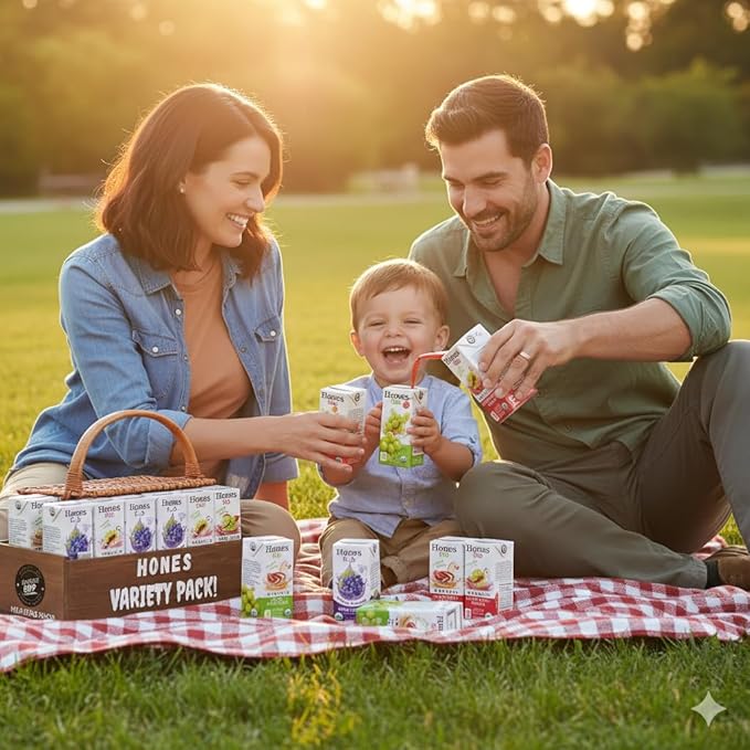 Honest-Kid Assorted Organic Juice Drink Variety Pack Individually wrapped 6 Fl Oz 40 Count