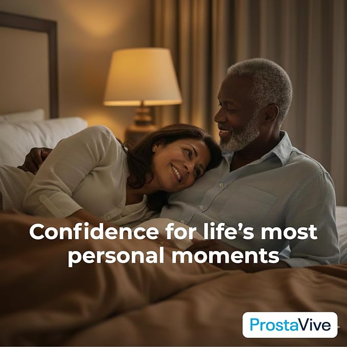 ProstaVive Advanced Prostate Support Formula - Complete Urinary &amp Bladder Health Supplement - Helps Promote Strong Flow &amp Emptying - Natural Powder - Gluten Free Non-GMO