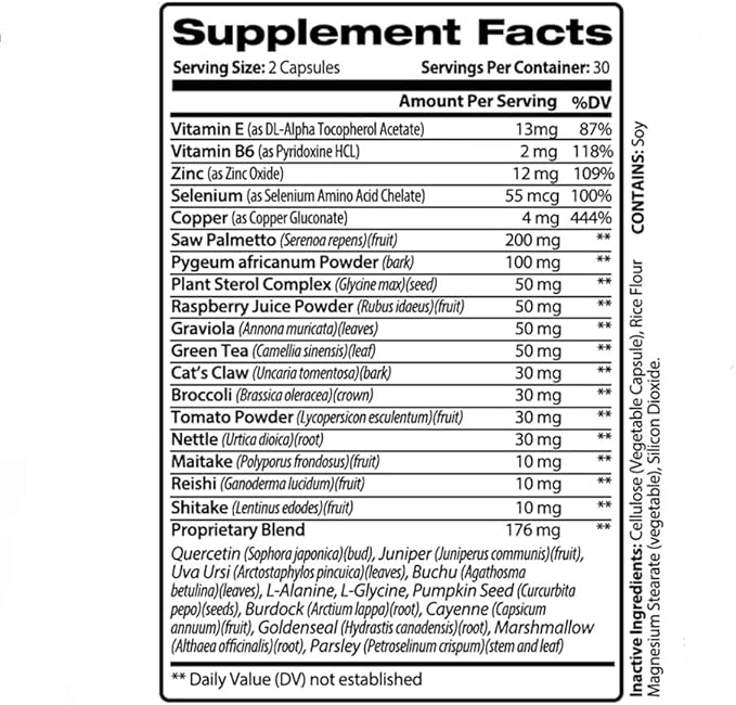 PureNature Prostanova - Natural Prostate Support Supplement with Saw Palmetto