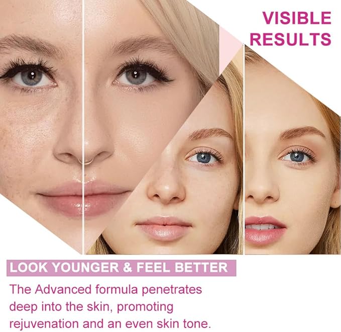 Multi Collagen&ampL-Glutathione Powder–Hydrolyzed Peptides with Vitamin C&ampBiotin–Supports Skin Brightness Hydration&ampNatural Glow–30 Servings