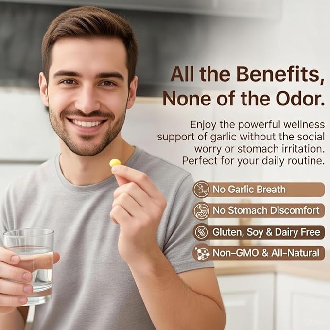 Aged Garlic Extract 300 Softgels – Odorless Organic Garlic Supplement 2-Year Matured – Vegetarian Non-GMO All-Natural (2PCS)