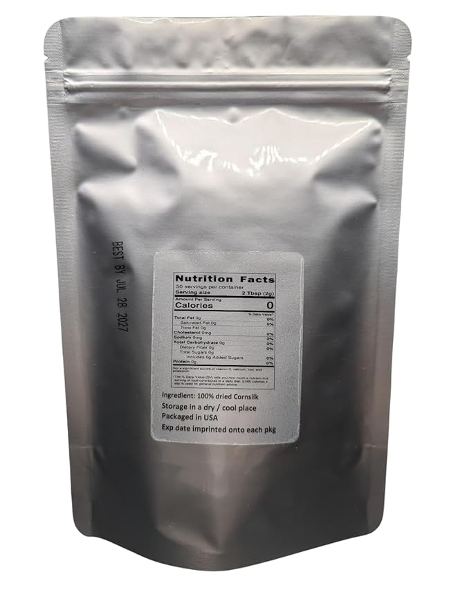 Cornsilk Tea - Loose Cornsilk from 100% Nature (8 oz)