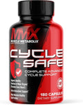 Cycle Safe Liver &amp Organ Defense | Complete Cycle Support | Super Prostate Support | Liver Support | Antioxidant Grape Seed Extract Plus Organ Detox | 180 Capsules Mens Supplement