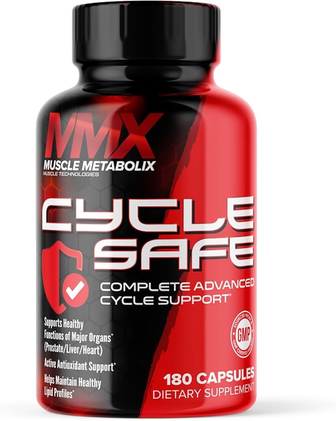 Cycle Safe Liver &amp Organ Defense | Complete Cycle Support | Super Prostate Support | Liver Support | Antioxidant Grape Seed Extract Plus Organ Detox | 180 Capsules Mens Supplement