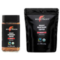 Mount Hagen Jar + Resealable Pouch Organic Freeze Dried Instant Coffee - Combo Pack | Eco-friendly Fair-Trade Medium Roast Arabica Beans [3.53oz Jar + 7.05oz Resealable Pouch]