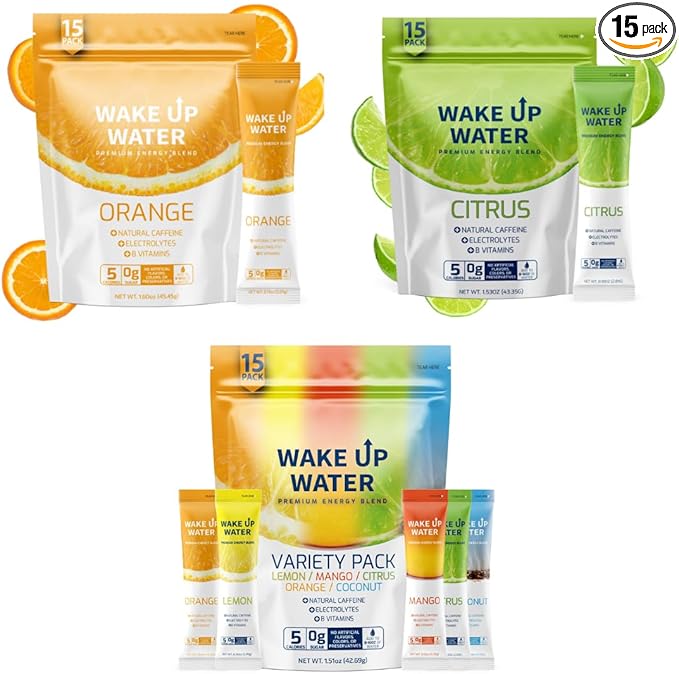 Orange + Variety + Citrus (15+15+15 Pack) - Energy + Hydration Packets