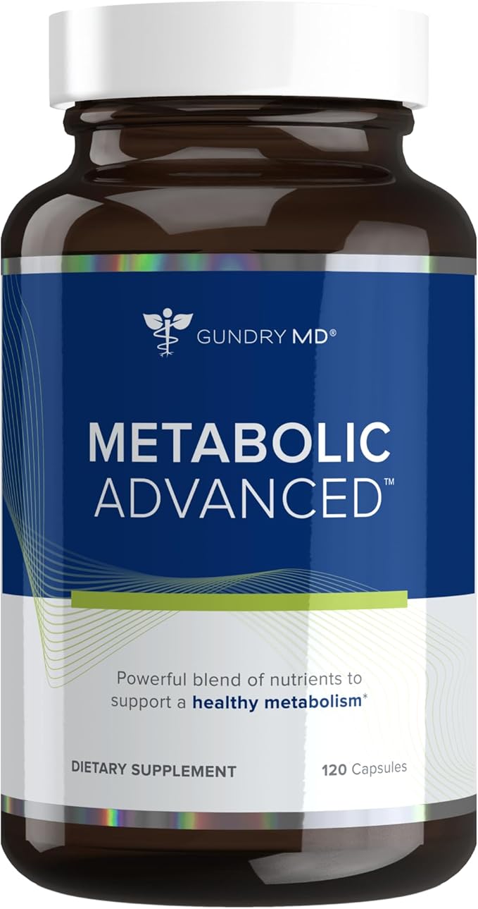Gundry MD® Metabolic Advanced Nutrient Blend with Berberine to Support Healthy Metabolism 120 Count