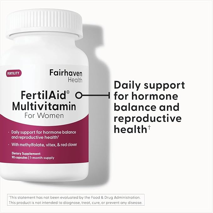 Fairhaven Health FertilAid for Men and Women Combo Fertility Supplements for Men and Women | Count and Motility Support Pre-Conception for Him | Prenatal Vitamin for Her with Vitex and Folate