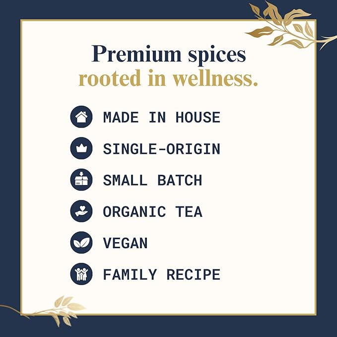 The Chai Box Loose Leaf Rose Tea - Featured in Oprah's Favorite Things | Caffeinated Black Tea with Rose Petals &amp Cardamom (Pack of 1) 2.5 oz | Makes 25 Cups | Small Batch Loose Leaf Tea with Whol