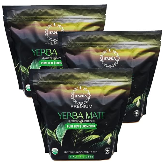 GOYERBAMATE Premium Organic Yerba Mate (Pure Leaf Smoke Free Aged) (3 KG (6.6 LBS))