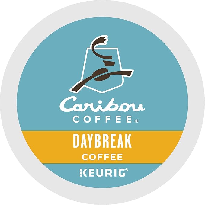 Caribou Coffee Daybreak Morning Blend Keurig Single-Serve K-Cup Pod Light Roast Coffee 72 Count