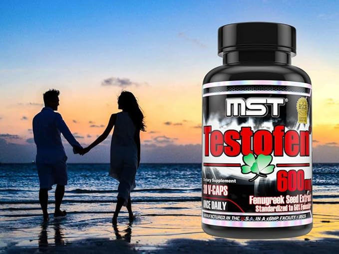 MST Testofen Fenugreek Seed Extract Standardized to 50% Fenuside™ 600mg 30 Count BSCG Certified Drug Free