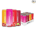 AminoLean Energy Drink – Sugar Free Amino Energy with Natural Caffeine &amp Vegan Amino Acids for No Jitters Tingles or Crash Variety 12 Pack