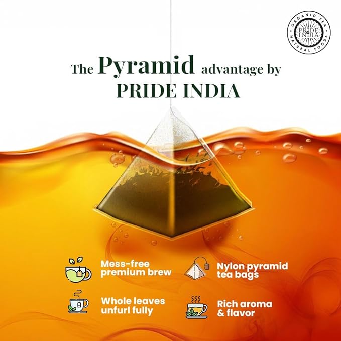 Pride Of India - Natural Herbal Tea Chest - 72 Tea Bags Assorted - Hand packed Best for Gifting Holidays Tea Parties Corporate/Restaurant Use - Healthy Supplemental Teas Beautiful Box &amp Clear