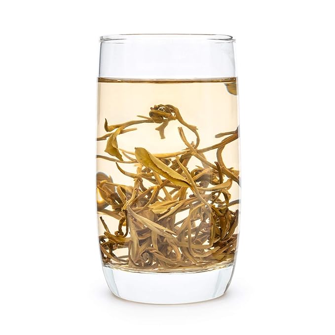 Oriarm Jasmine Pearls Tea Loose Leaf - Chinese Dragon Pearls Jasmine Green Tea Leaves - 1st Grade - Brew Hot or Iced Tea - 250g Ziplock Resealable Bag