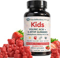 Folinic Acid Gummies for Kids &amp Adults – with L-Methylfolate Methyl B12 P5P B6 Magnesium Glycinate Vitamin D3 &amp C Methylated Folate Support for BrainFocus Mood &amp Cellular Health – 5-M