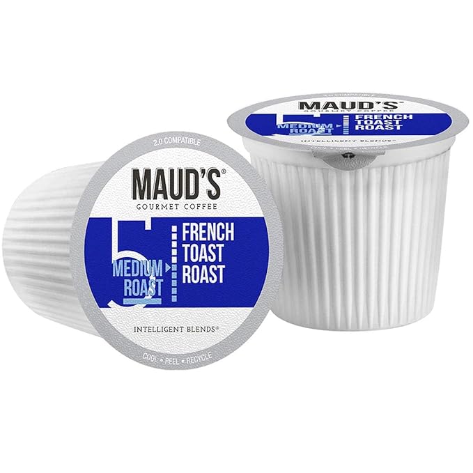 Maud's Super Flavored Coffee Pods Variety Pack 80 ct 16 Assorted Flavors Medium Roast Flavored Coffee in Single Serve Pods – 100% Arabica Beans Compatible with Keurig K Cups Maker
