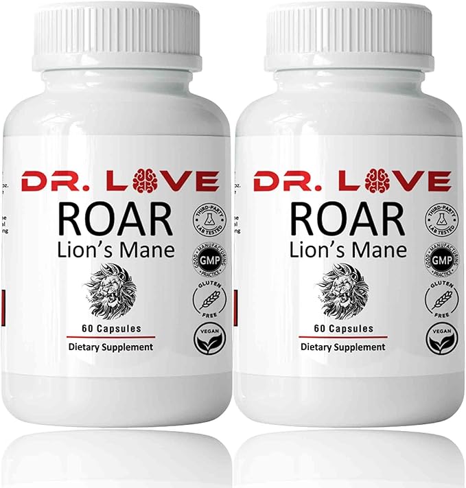 Dr Loves Roar Lions Mane Supplement 60 Capsules (2)