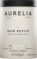 AURELIA Hair Revive | Advanced Cellular Anti-Aging Supplement | Support Hair Growth &amp Fuller Healthier Hair | with Zinc Resveratrol Niacinamide Ergothioneine Keranat &amp Cooper