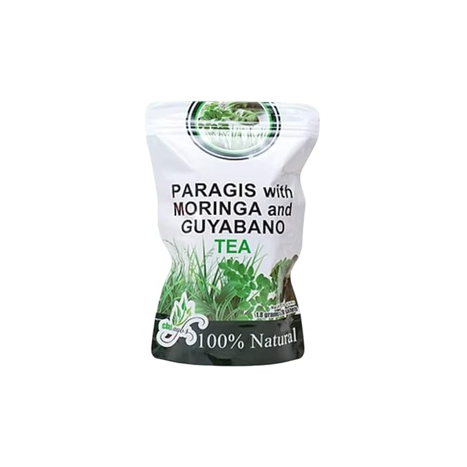 2 Packs Paragis with Moringa and Guyabano Tea - 20 Sachets (1.8g Each) - Nourishing Herbal Blend for Wellness Support