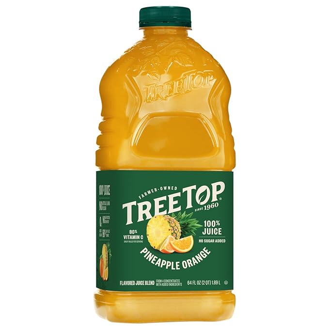 Tree Top Pineapple Orange Juice 64 Fl Oz (Pack of 8)