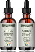 velora Red Yeast Rice Cholesterol Cleans Drops with Citrus Bergamot Red Yeast Rice Soursop Olive Leaf Vitamin C+D Natural Non-GMO Vegan 2 fl oz (2pcs)