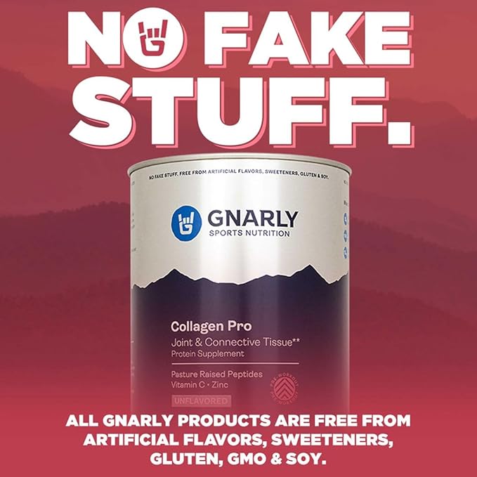 Gnarly Collagen Pro Unflavored (15.87oz) and Gnarly Preworkout Strawberry Lemonade (14.82oz)