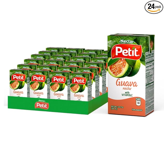 Petit Guava Nectar 200 ml (Pack of 24) – Refreshing Tropical Fruit Beverage