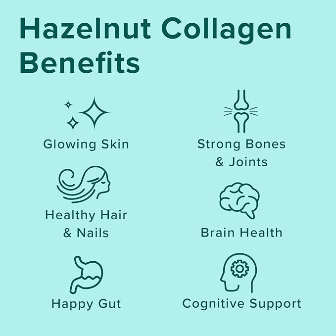 Further Food Hazelnut Collagen Peptides Powder with Lion’s Mane Mushroom Grass-Fed Hydrolyzed Type 1 &amp 3 Protein Gut Health + Joint Hair Skin Nails Paleo Keto Sugar-Free 9.88 oz