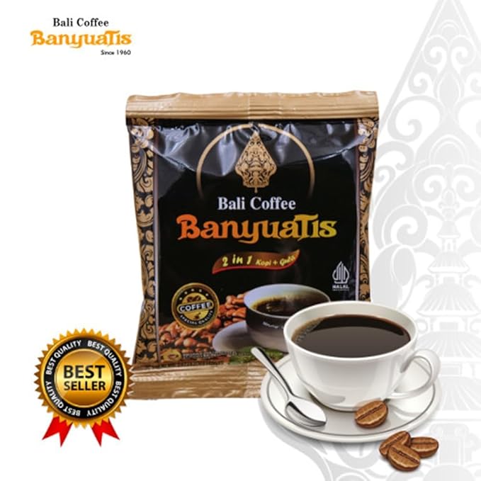 BanyuaTis Indonesia Sweetened Coffee 2 In 1 Kopi + Gula 18g × 11sachet