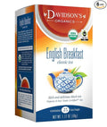 Davidson's Organics English Breakfast 25-count Tea Bags Pack of 6