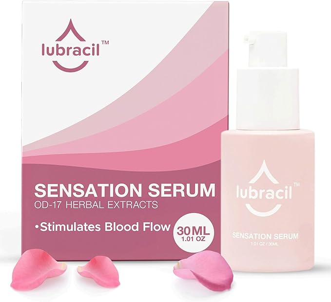 Lubracil Sensation Serum for Women – Feminine Skin Moisturizing Serum with Herbal Extracts – Hydrating Nourishing and Revitalizing – Increase Passion Drive &amp Excitement 30 ml (1 Pack)