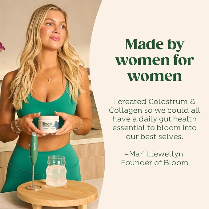 Bloom Nutrition Bovine Colostrum Powder for Gut Health Immune Support Hair Growth &amp Beauty Supplement Gluten Free Sugar Free | Orange Cream 25 Servings