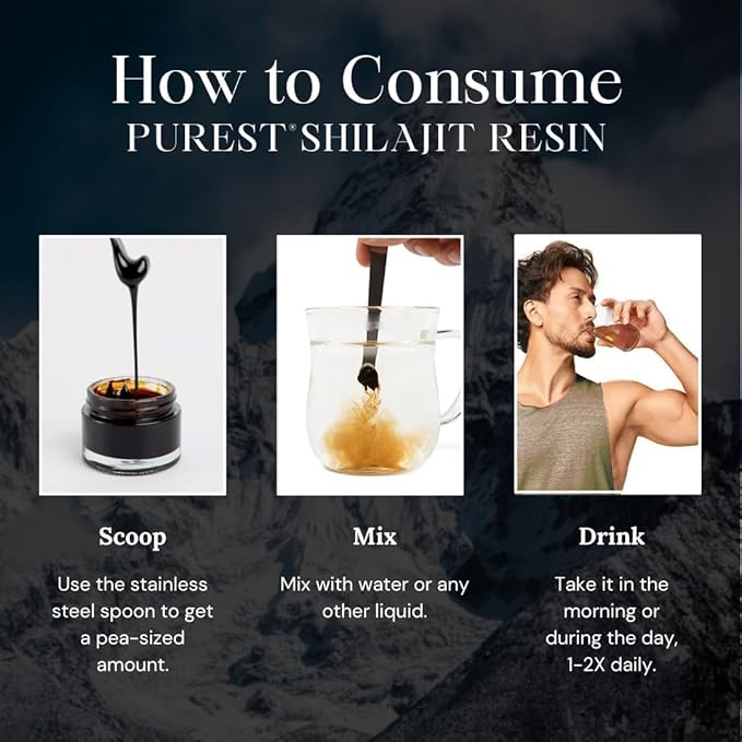Pure Himalayan Shilajit High Nutritional Potency Grade A Shilajit Resin with 85+ Plant-Derived Trace Minerals and Fulvic Acid Energy &amp Immune Suport for Men and Women 3rd Party US Lab Tested (
