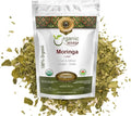 Organic Way Moringa/Drumstick Leaf Cut &amp Sifted (Moringa oleifera) | Herbal Tea - Organic &amp Kosher Certified | Vegan | Non GMO &amp Gluten Free | USDA Certified | Origin - India (1LBS / 16OZ)