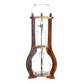Cold Brew Coffee Maker Iced Coffee Cold Brew Drip Tower Coffee Maker with Adjustable Valve Borosilicate Glass Wood Tower for Making Delicious Cold Extracted Coffee At Home In Shops Cafes and Offices