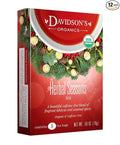 Davidson's Organics Herbal Seasons Tea 8-count Tea Bags Pack of 12