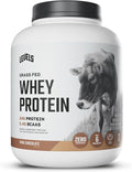 Levels Grass Fed Whey Protein Powder No Artificials 24G of Protein Pure Chocolate 5LB