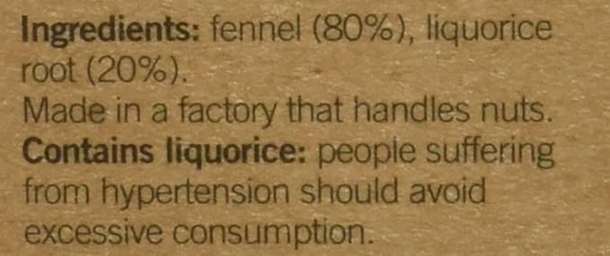 Teapigs Fennel &amp Liquorice Herbal Tea Bags Made With Whole Tea Leaves Natural Ingredients Non-GMO Caffeine-Free – 90 Count (6 Packs of 15 Teabags)