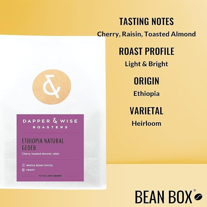 Bean Box Sampler - Roasted by Dapper &amp Wise 3-Pack Whole Bean Coffee Gourmet Coffee