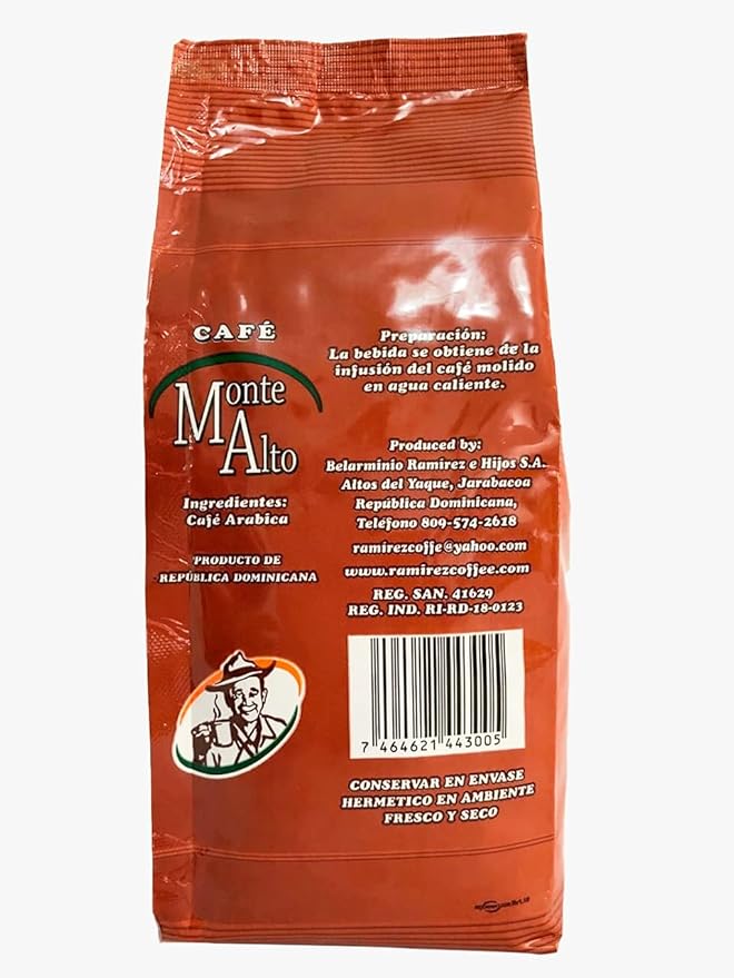 Monte Alto special Coffee premium arabic coffee from the Jarabacoa Mountains in Dominican Republic The best coffee in the caribbean Ground Coffee Premium medium roast ground coffee