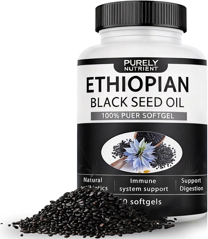 Purely Nutrient Ethiopian Black Seed OilNon-GMO Gluten-Free60 Count1pc