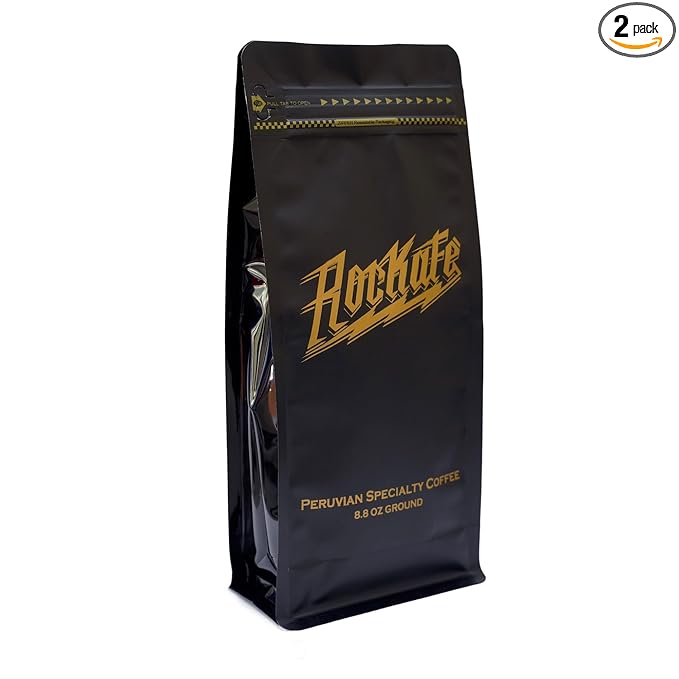 Rockafe Black - 8.8 oz Bag of Exquisite Peruvian Specialty Coffee - By Iky Store (Red and yellow Catuai) (2)