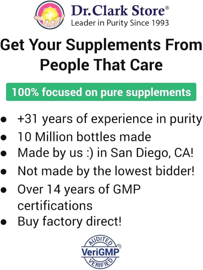 Dr Clark Store Mimosa Pudica &amp Goldenseal – 100 Capsules Supports Digestive Health Gut Balance &amp Immune Support