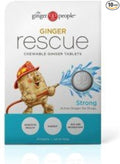 Ginger Rescue® Chewable Tablets by The Ginger People® – Drug Free Digestive Health 5.5 oz Chewable Tablets Strong Ginger Flavor 0.55 Oz 10 Count Caddy (240 Tablets)