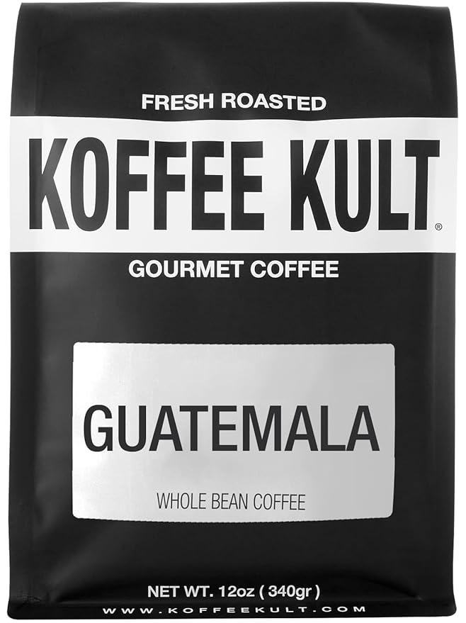 Guatemala Huehuetenango: Premium Medium Roast Whole Bean Coffee - Gourmet Single Origin Arabica Coffee Beans (Whole Bean 12oz)