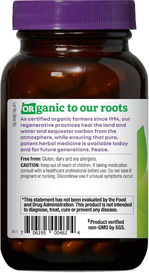 Oregon's Wild Harvest Schisandra Organic Herbal Supplement 90 Count