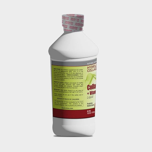 16oz Collagen Hydrolyzed Liquid + Vitamin C Anti-Aging L-Carnitine Colageno (3)