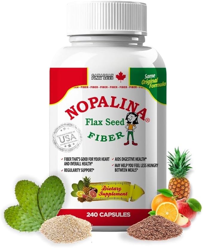 Nopalina Flax Seed Plus Capsules 240 Capsules